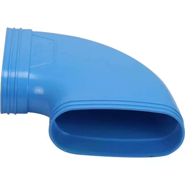 Wavin Ventiza Kolano 90 stopnie PVC owalne 195x80 mm poziome M/M