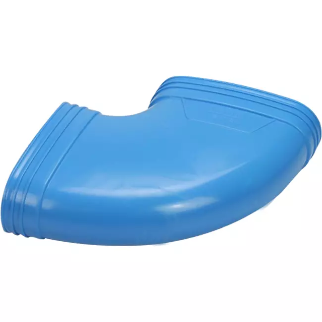 Wavin Ventiza Kolano 90 stopnie PVC owalne 195x80 mm poziome M/M