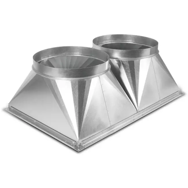 Kanał przejściowy / rura 800 x 500 mm / 2 x NW 355 - UKR 8050 01