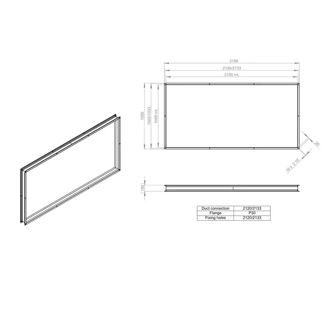 Elastyczny element łączący 2100 x 1000 - VS 210100