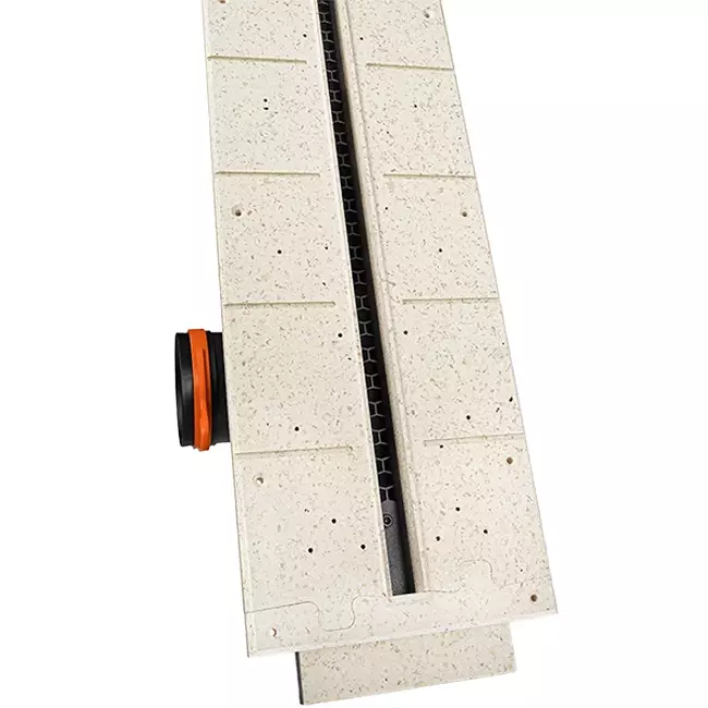 Bezramkowy nawiewnik szczelinowy Ergovent 1050 mm z przyłączem 90 mm - modułowy - 1 szczelina