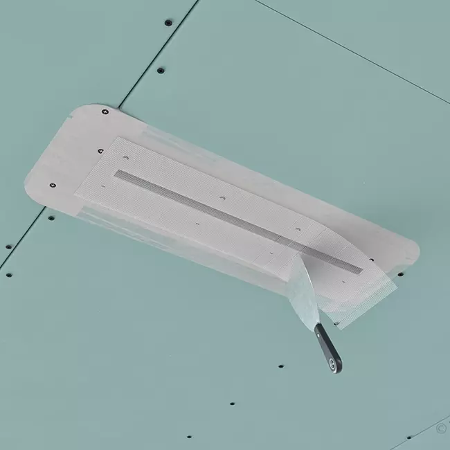 Bezramowa żaluzja Ergovent 500 mm z przyłączem o średnicy 75 mm - standard