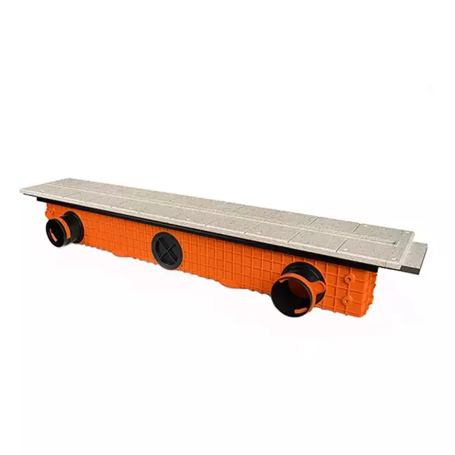 Bezramkowy nawiewnik szczelinowy Ergovent 1050 mm z przyłączem 90 mm - modułowy - 1 szczelina