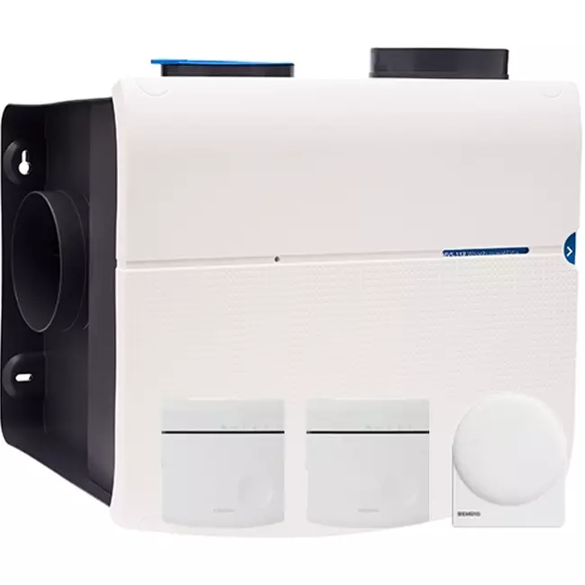 Orcon MVS-15RH CO2B Max Summer Night Comfort 550 m³/h + czujnik wilgotności + czujnik temperatury + kontrola CO₂ i czujnik pokojowy - wtyczka z uziemieniem