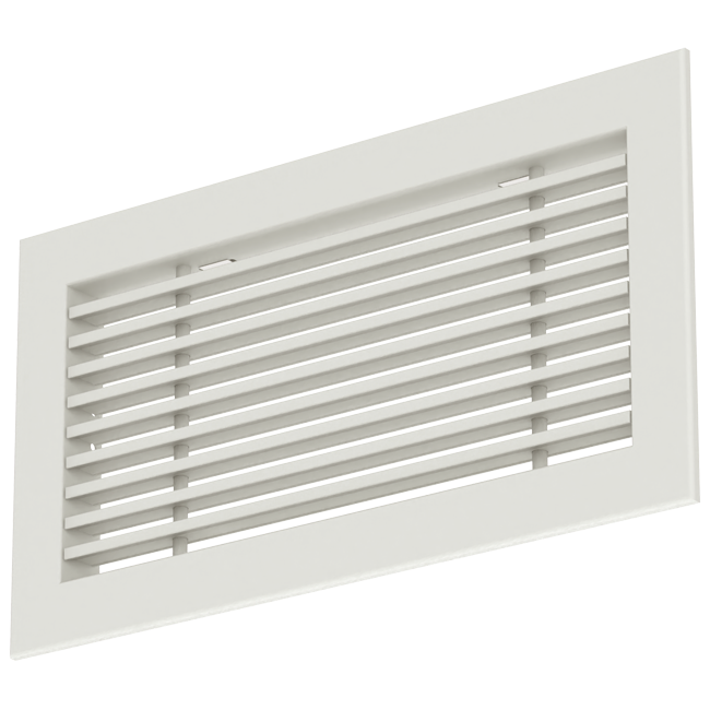 Kratka aluminiowa - ze sprężynami ciernymi - 300x100 mm - RAL 9010