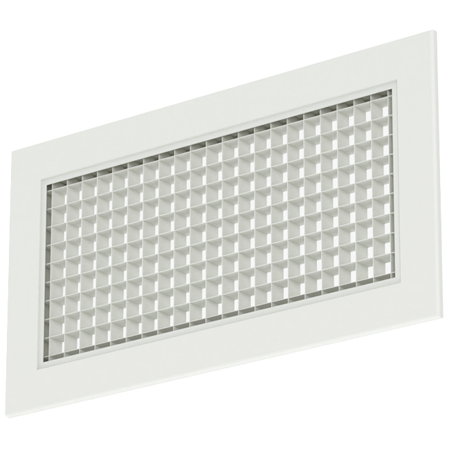 Aluminiowa kratka ścienna ze stałą kratką - ze sprężynami ciernymi - 800x200 mm - RAL 9010