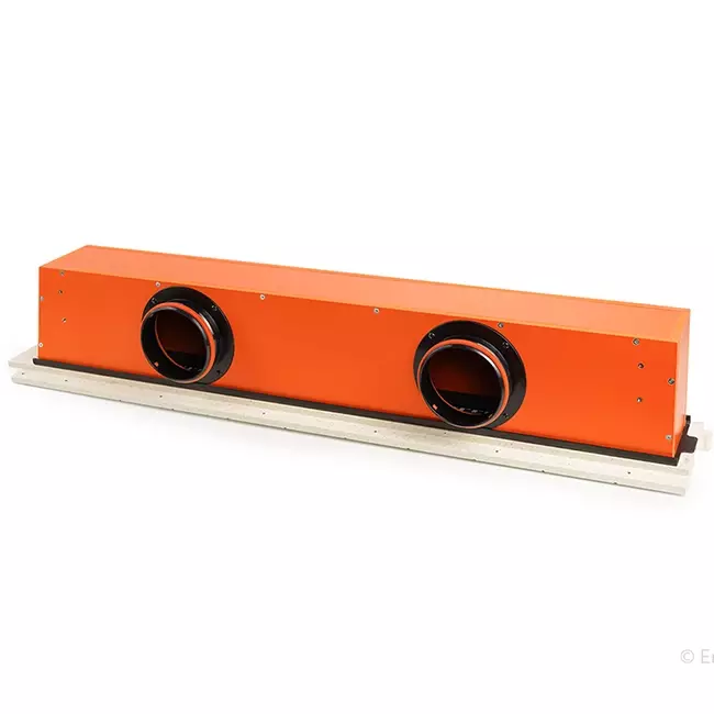 Ergovent wbudowana bezramkowa kratka liniowa 1050 mm z przyłączem 125 mm - klimatyzacja - 1 szczelina