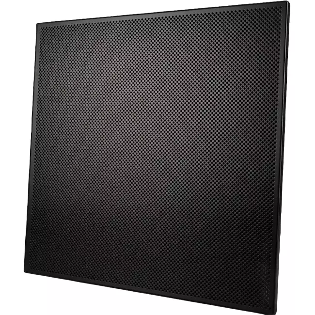 Perforowana płyta sufitowa 600 x 600 mm do montażu w sufitach podwieszanych - RAL9005 30% połysk