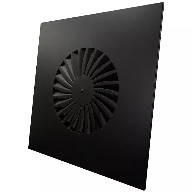 Nawiewnik wirowy stały 400mm kwadratowy - SWS 400 RAL 9005 30% połysk