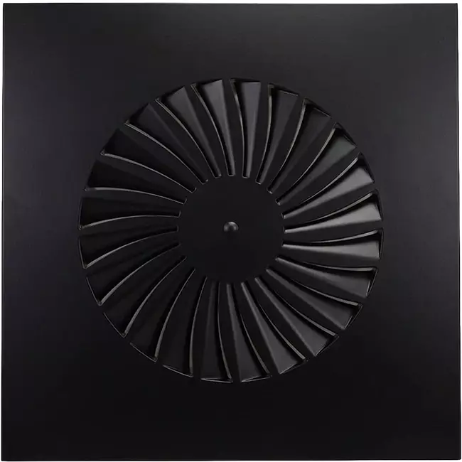 Nawiewnik wirowy stały 400mm kwadratowy - SWS 400 RAL 9005 30% połysk