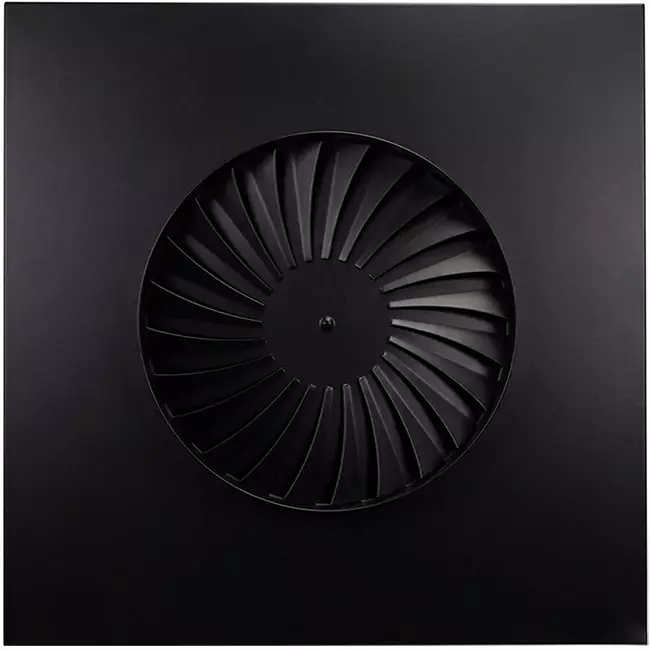 Nawiewnik wirowy stały 400mm kwadratowy - SWS 400 RAL 9005 30% połysk
