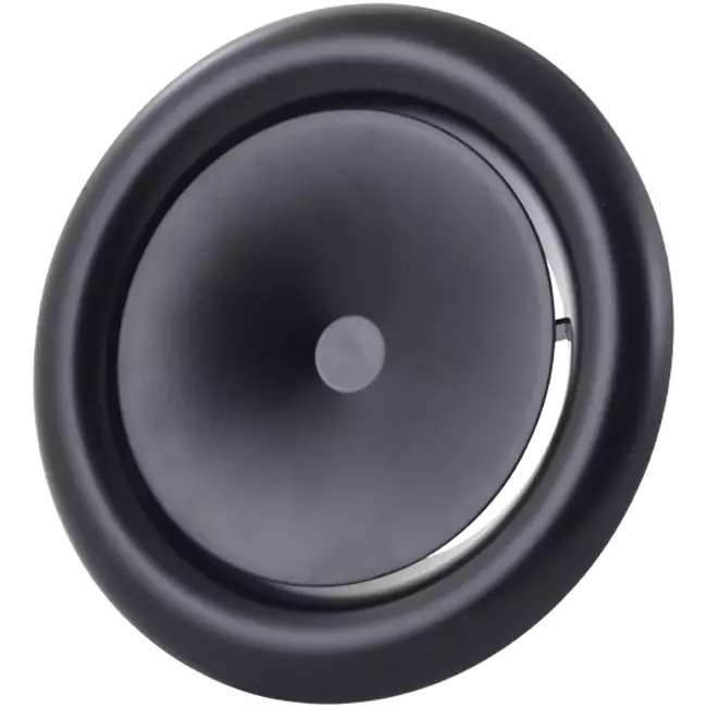 Wentylacyjny zawór zasilający 125 mm metalowy - S-DVS125 RAL9005 30% błyszczący