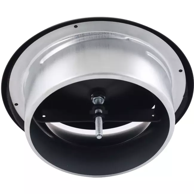 Wentylacyjny zawór zasilający 125 mm metalowy - S-DVS125 RAL9005 30% błyszczący