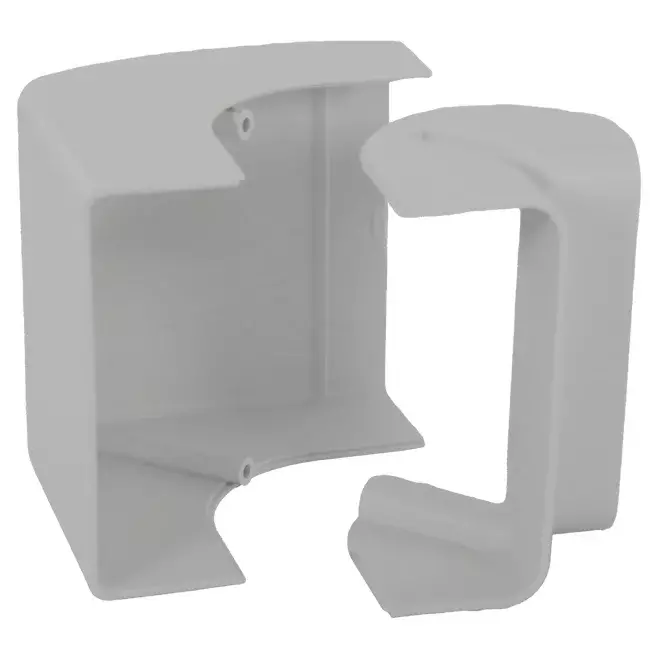 Kolanko wewnętrzne ClimaConnect do kanału montażowego 100 mm - RAL 9010