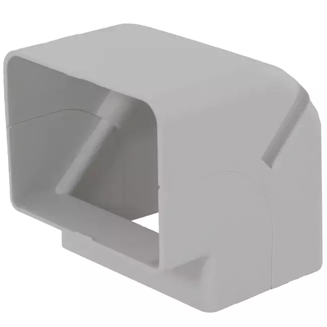 Kolanko zewnętrzne ClimaConnect do kanału montażowego 75 mm - RAL 9010
