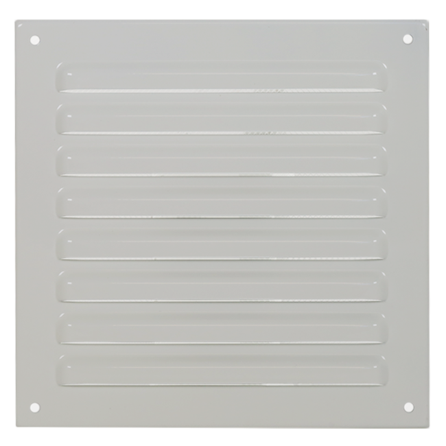 Kratka zewnętrzna kwadratowa 150x150mm aluminiowa - RAL9010