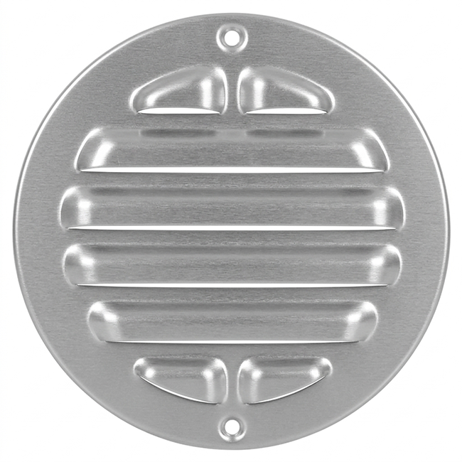 Kratka zewnętrzna okrągła 125 mm aluminiowa - aluminium anodowane