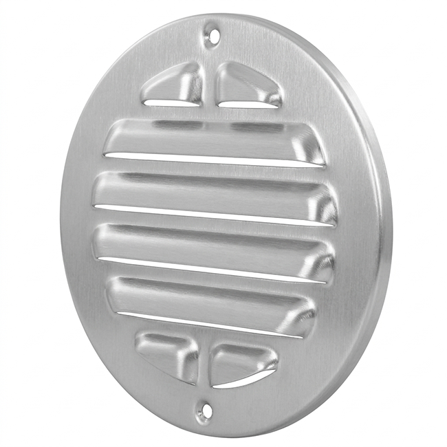 Kratka zewnętrzna okrągła 125 mm aluminiowa - aluminium anodowane