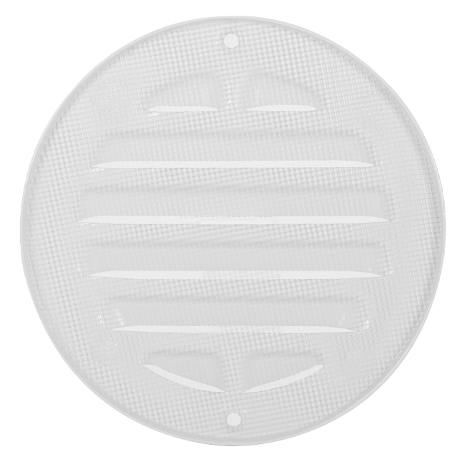 Kratka zewnętrzna okrągła 200 mm aluminiowa - RAL9016