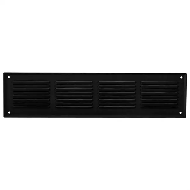 Nawiewnik ścienny 400x100mm aluminium - RAL9005 30% połysk
