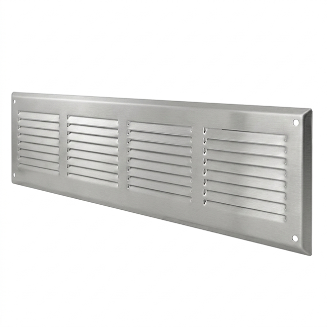 Siatka ścienna 500x100mm aluminium - niepowlekana