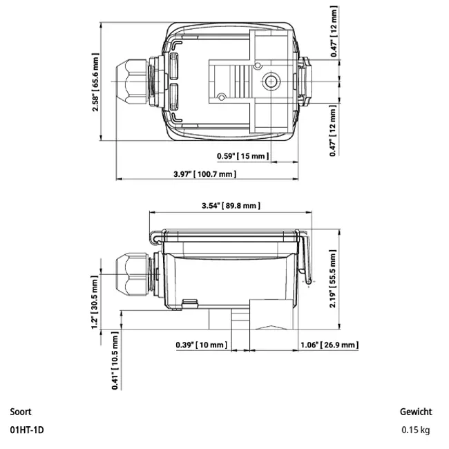 Kontaktowy czujnik temperatury Belimo Ni1000TK5000 - 01HT-1D