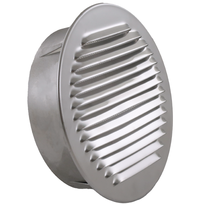 Kratka wentylacyjna okrągła 80 mm aluminium - EL-A-R80 ALU