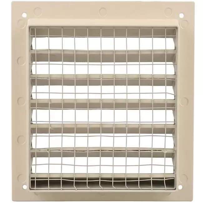 Aluminiowa zewnętrzna kratka ścienna 100x100 mm - RAL 1015
