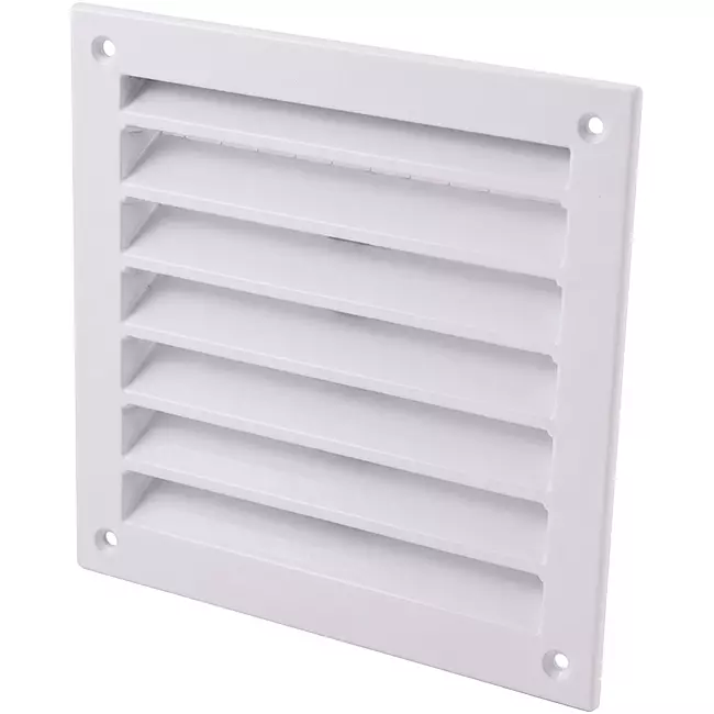 Zewnętrzna kratka ścienna aluminiowa 150x150 mm - RAL 9016