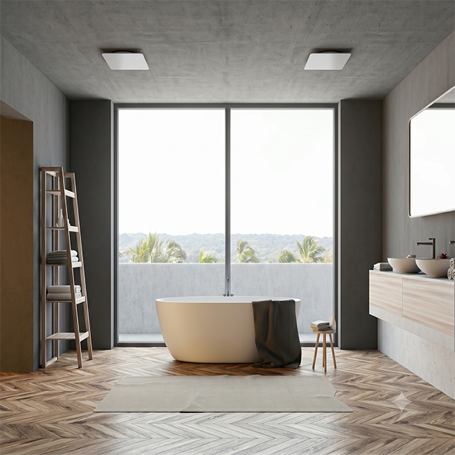 Zawór ClimaConnect Design kwadratowy Ø 125 mm – biały