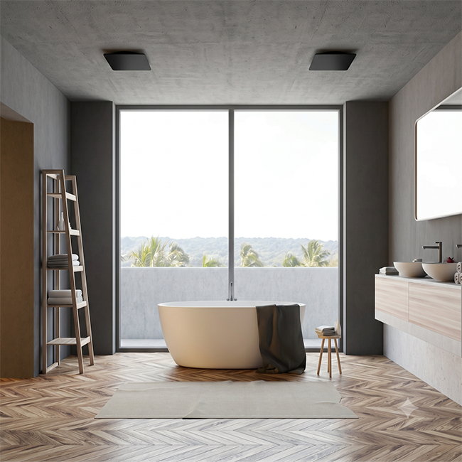 Zawór ClimaConnect Design kwadratowy Ø 125 mm – czarny