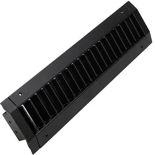 Kratka kanałowa ClimaConnect z pojedynczą regulacją, 1025 x 125 mm, do rur o średnicy od 315 do 900 mm – RAL 9005