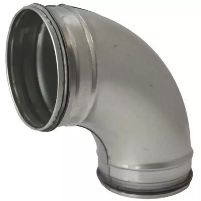 Kolano spiralne okrągłe 90° Ø 180 mm do przewodu spiralnego