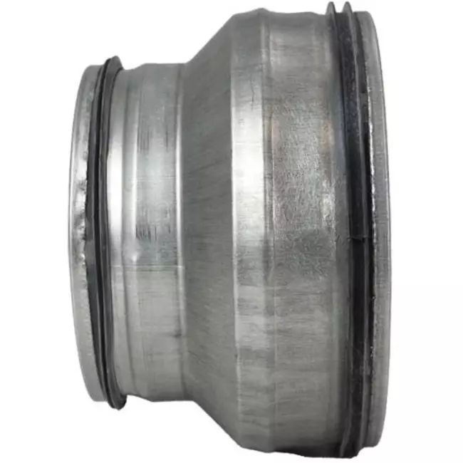 Redukcja od Ø 200 mm do Ø 125 mm do przewodu spiralnego
