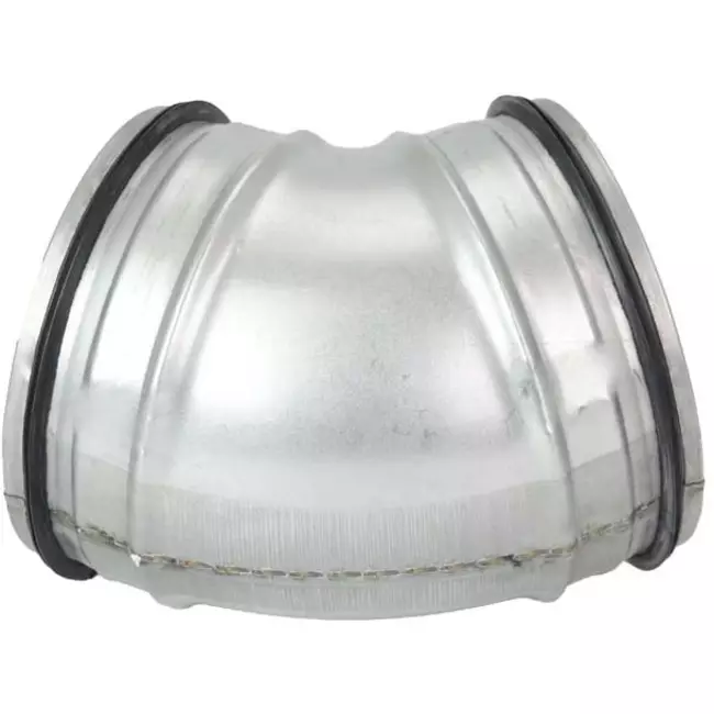 Kolano spiralne okrągłe krótkie 45° Ø 125 mm do przewodu spiralnego