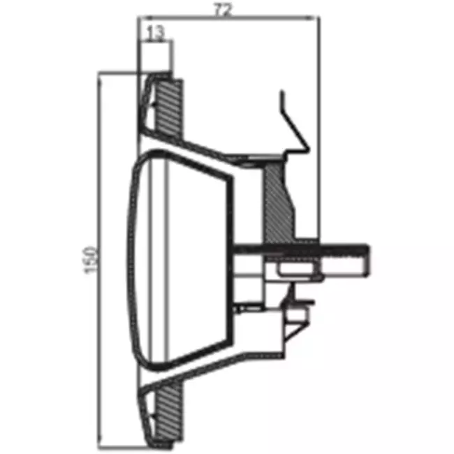 Zawór wyciągowy Zehnder z tworzywa sztucznego 125 mm, kość słoniowa - STC 100/125