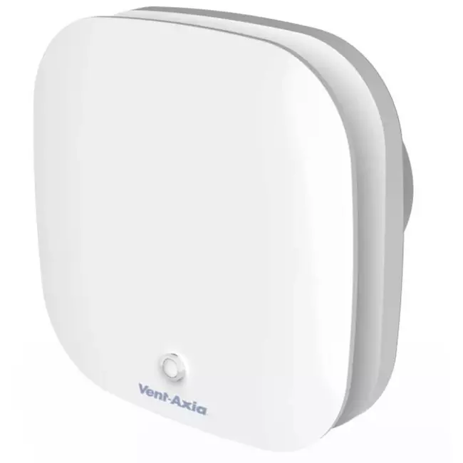 Wyciągowy wentylator łazienkowy Vent Axia Supra Design - Z regulowanym timerem i czujnikiem ruchu - Vent Axia - Ø100 mm - 100TM