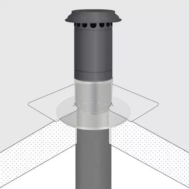 Izolowany, wysokowydajny komin wentylacyjny do rekuperacji termodukt 180 mm