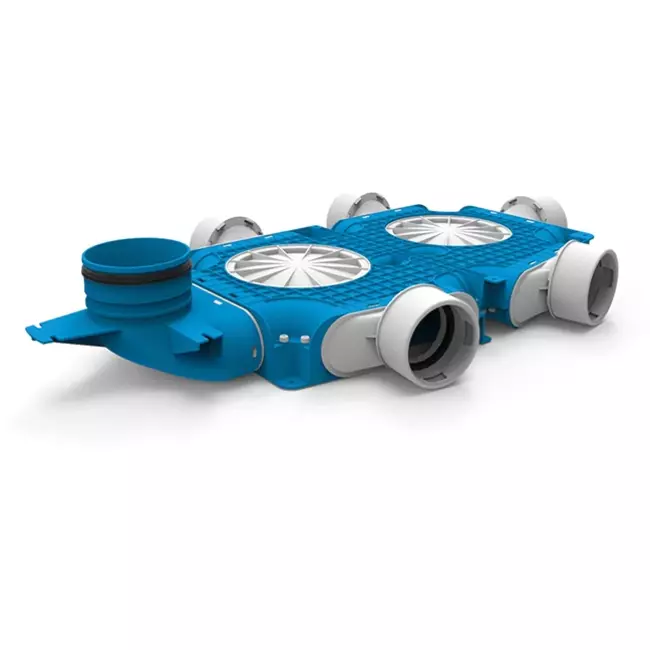 Rozdzielacz kompozytowy UniflexPlus 5x Ø90mm z króćcem pionowym Ø125mm