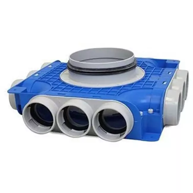 Rozdzielacz kompozytowy Vent-Axia Uniflexplus 12 x Ø69mm z przyłączem bocznym Ø160mm
