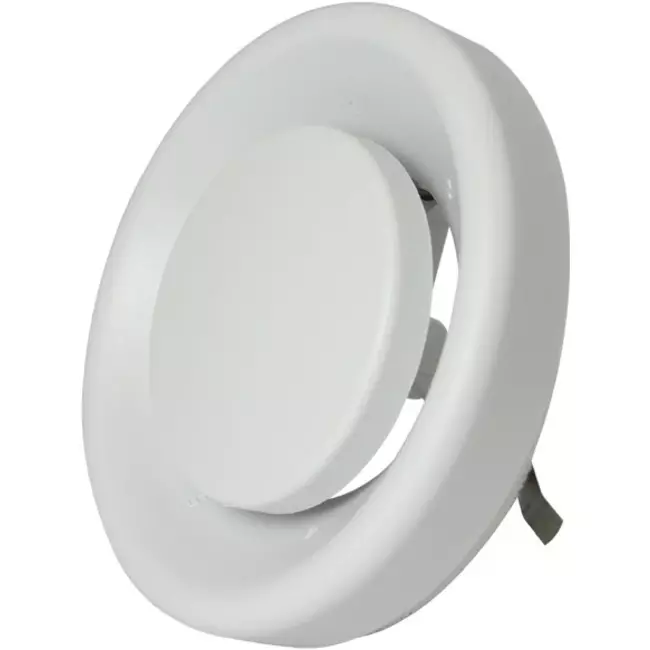 Zawór wyciągowy Zehnder z tworzywa sztucznego 125 mm w kolorze białym - STK 1 100/125