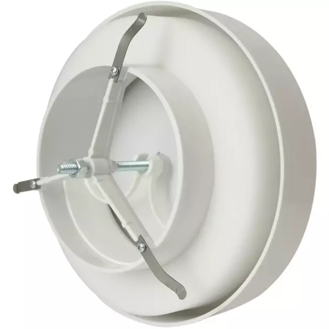 Plastikowe zawory wentylacyjne doprowadzające powietrze 125mm RAL 9003 ze sprężynami ciernymi - VST125