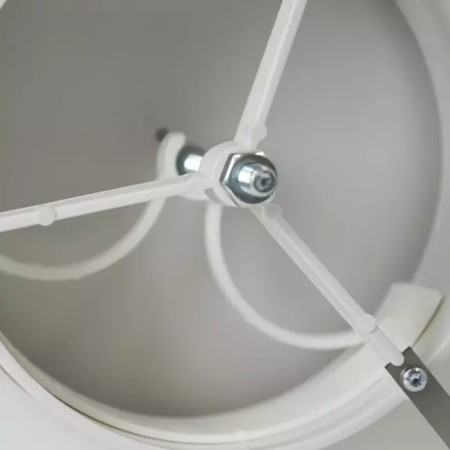 Plastikowe zawory wentylacyjne doprowadzające powietrze 125mm RAL 9003 ze sprężynami ciernymi - VST125