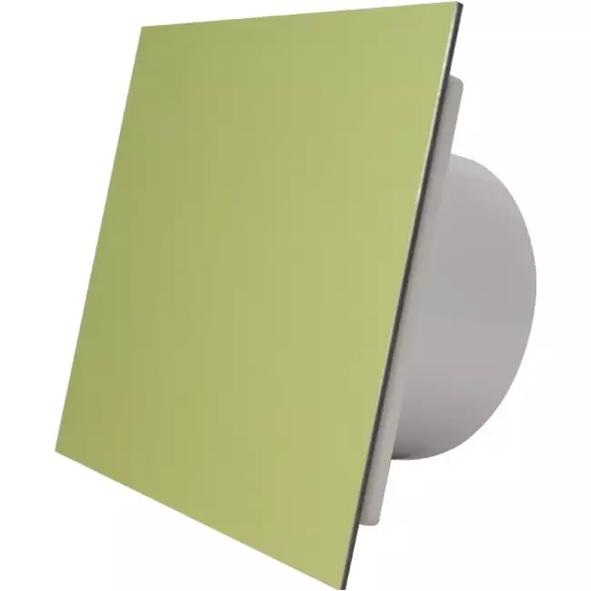 Air Roxy wyciągowy wentylator łazienkowy ze średnicą przyłącza 100 mm met Timer en Vochtsensor - front goud aluminium