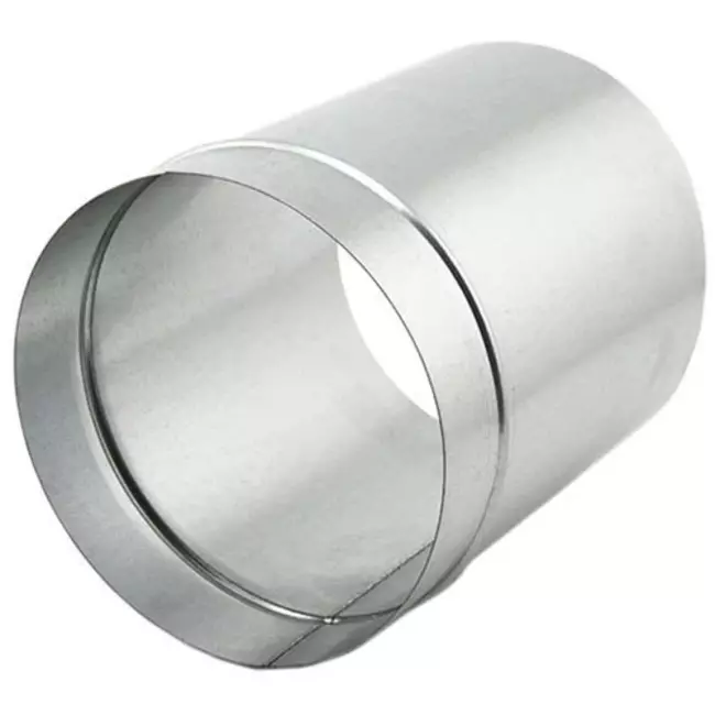 Przedłużone połączenie suwane do kanału spiro 125 mm (cynkowane)
