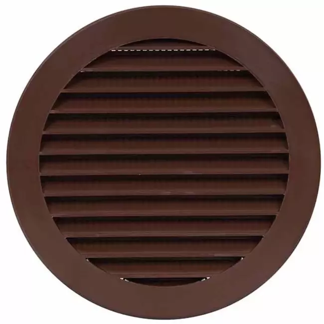 Kratka wentylacyjna o średnicy 150 mm brązowa - VR125B