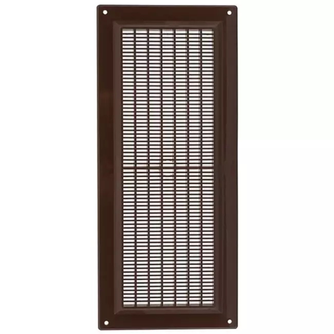 Kratka wentylacyjna plastikowa prostokątna 130x300 mm brązowa - VR1330B