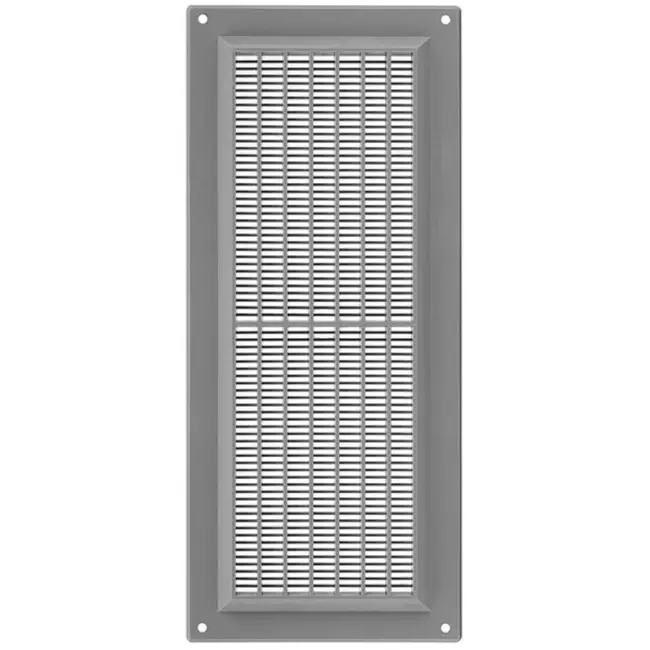 Kratka wentylacyjna prostokątna z kratą 130x300 szara - VR1330P