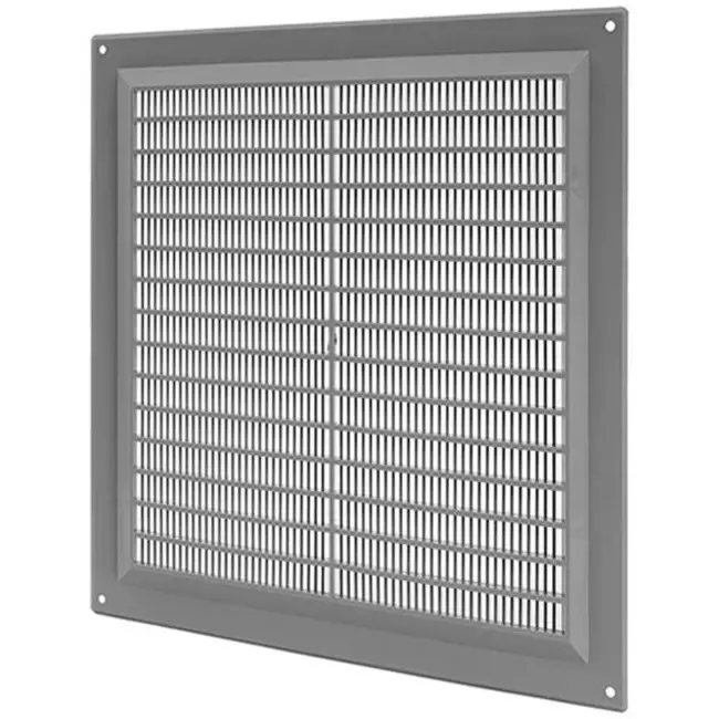 Kratka wentylacyjna kwadratowa z kratą 250x250 szara