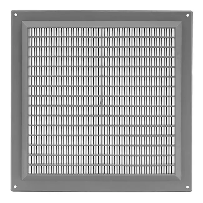 Kratka wentylacyjna kwadratowa z kratą 250x250 szara